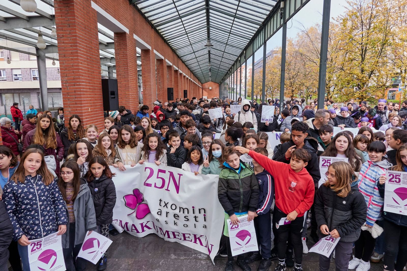 Las imágenes que deja el 25-N en Bizkaia