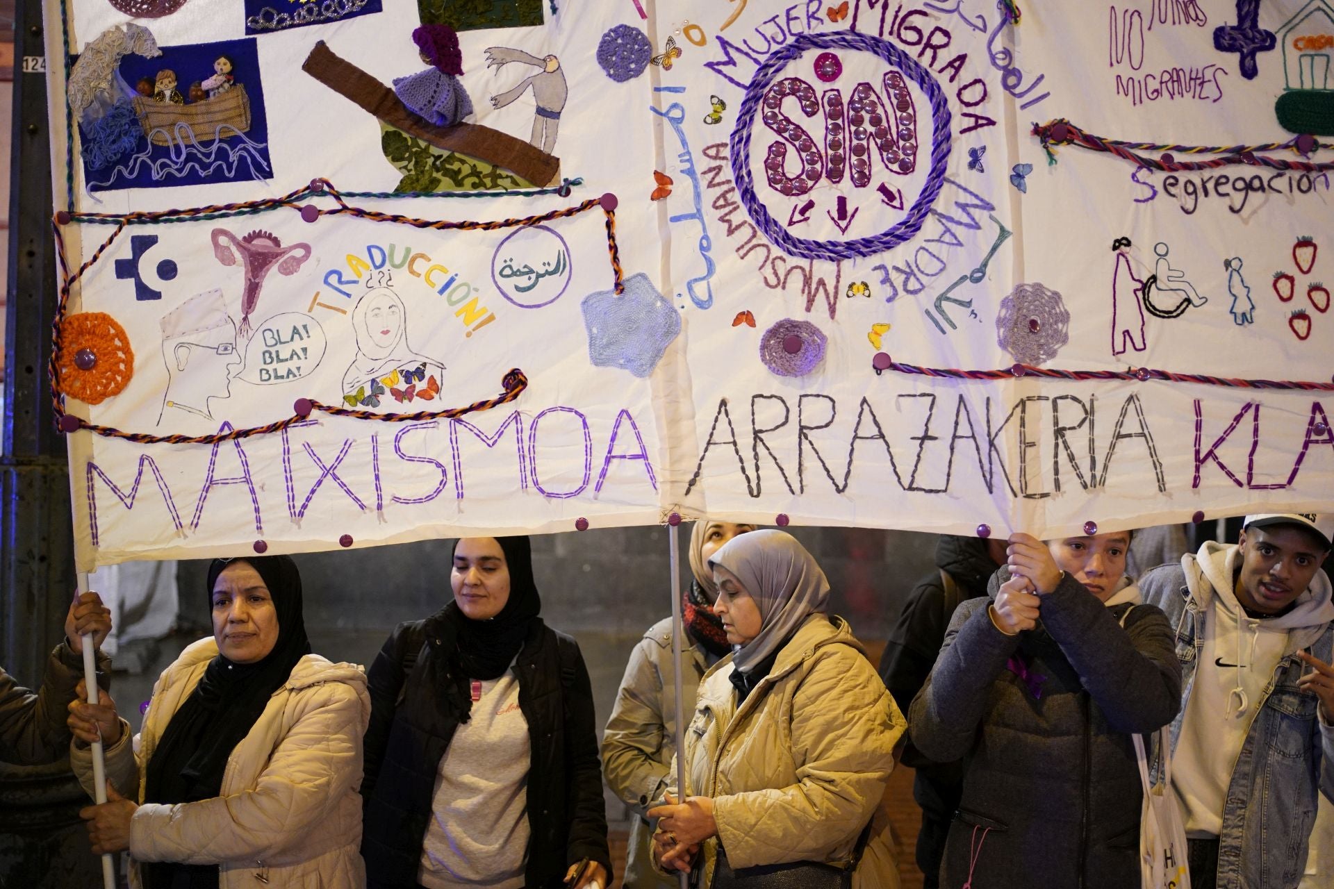 Miles de personas claman en Bilbao contra la violencia machista