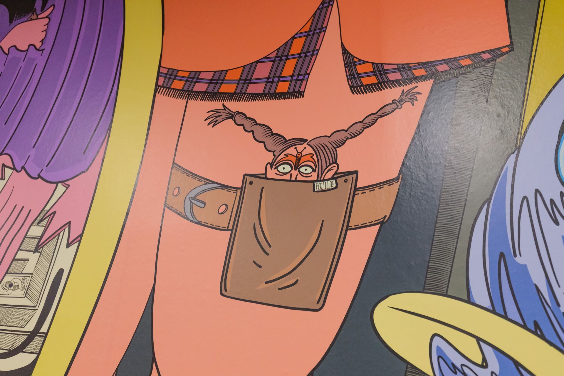 Los detalles del mural de la ilustradora Raisa Álava en Artium