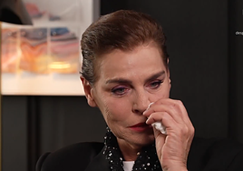 Antonia Dell'Atte no pudo reprimir las lágrimas.