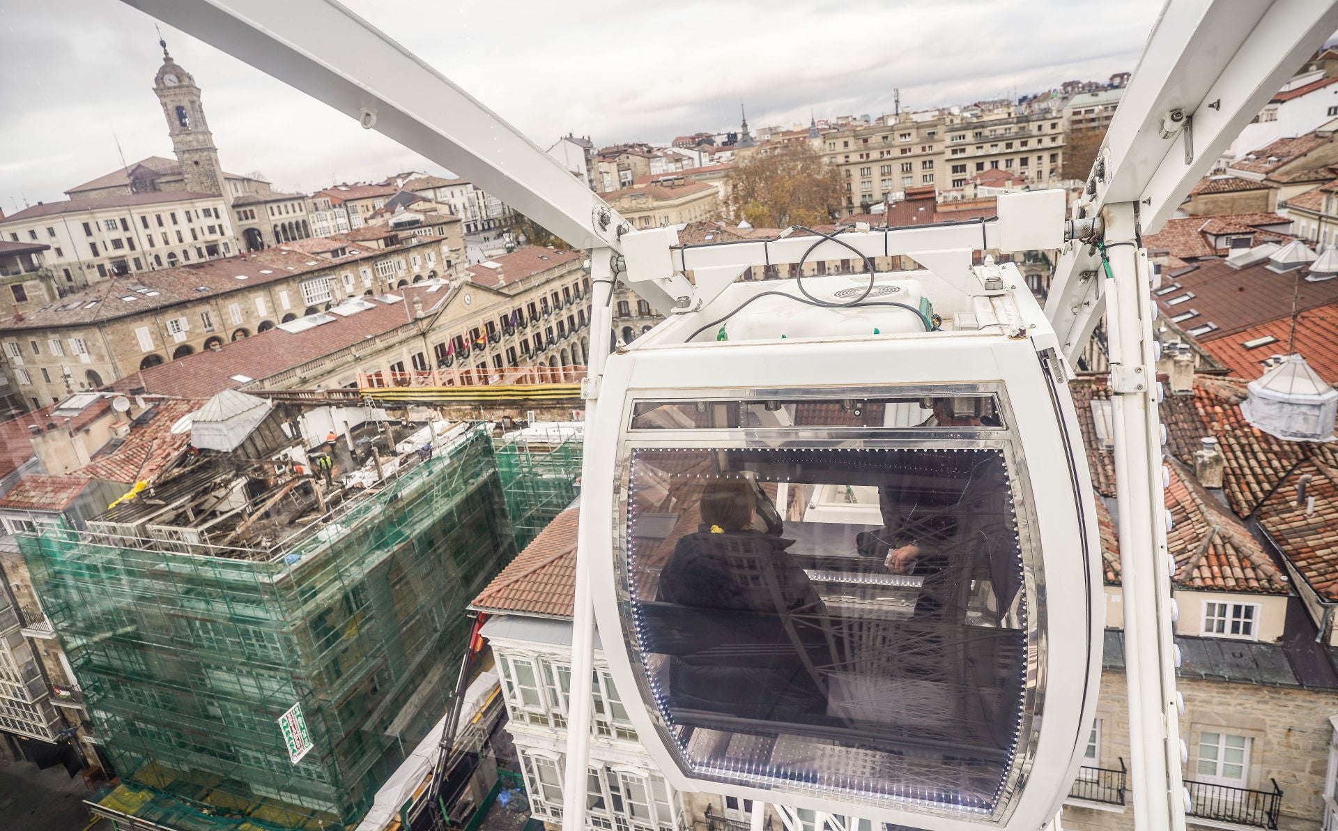 Así se ve Vitoria desde la noria