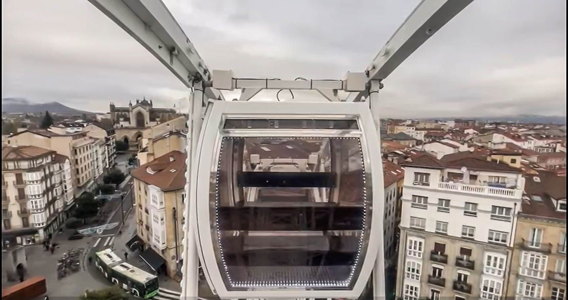 Así se ve Vitoria desde la noria