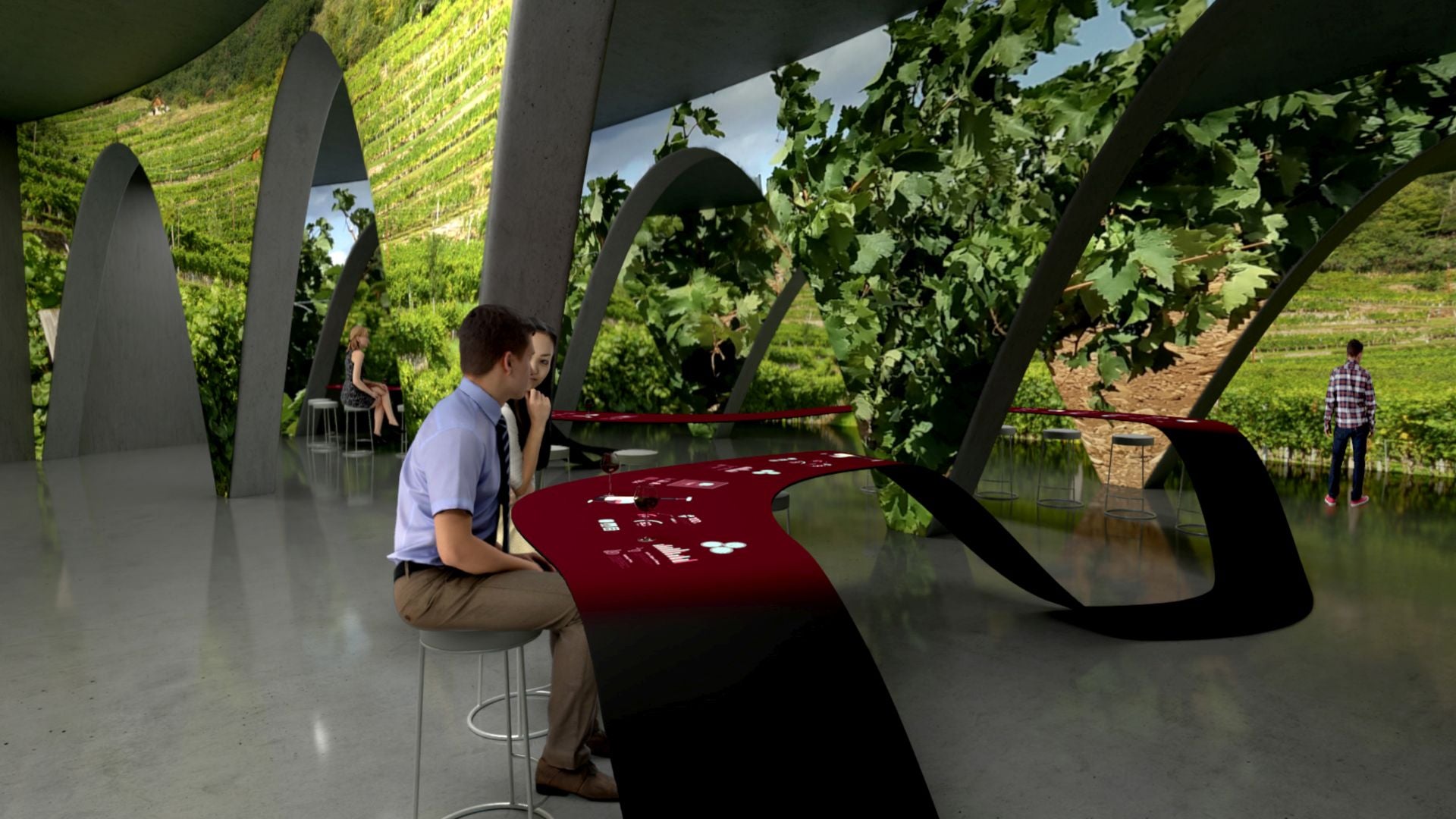 Los visitantes estarán rodeados de estímulos audiovisuales.