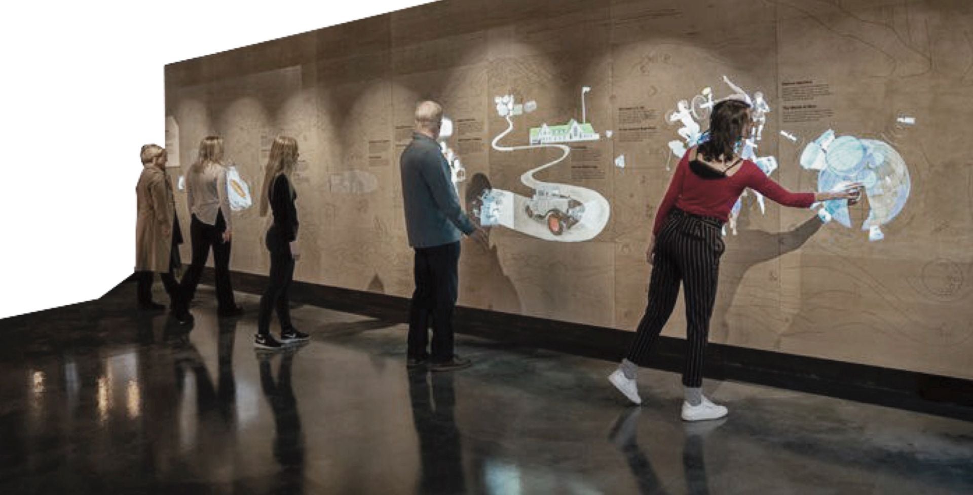 Paneles interactivo explicarán a los visitantes las características topográficas que hacen único al vino de Rioja Alavesa.