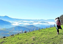Las vistas transportan al paseante a Suiza.