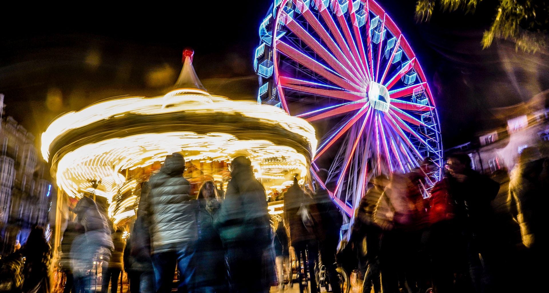 Las imágenes del encendido navideño en Vitoria