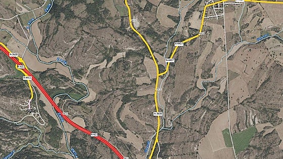 Cortada la autovía en Zigoitia en dirección Vitoria por un accidente múltiple
