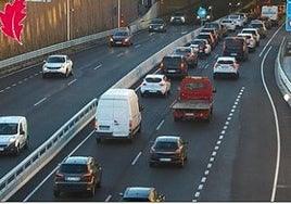 Finalizan las retenciones en La Avanzada por un accidente entre cuatro vehículos en sentido Getxo