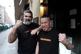 Sergio Zarate e Hideki Matsuhisa en Pozas.