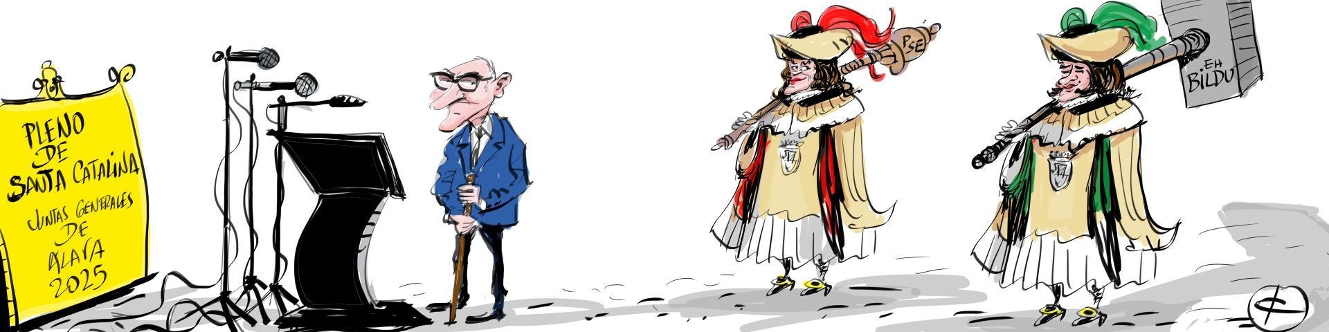 La viñeta de Cerrajería sobre el pleno de Santa Catalina