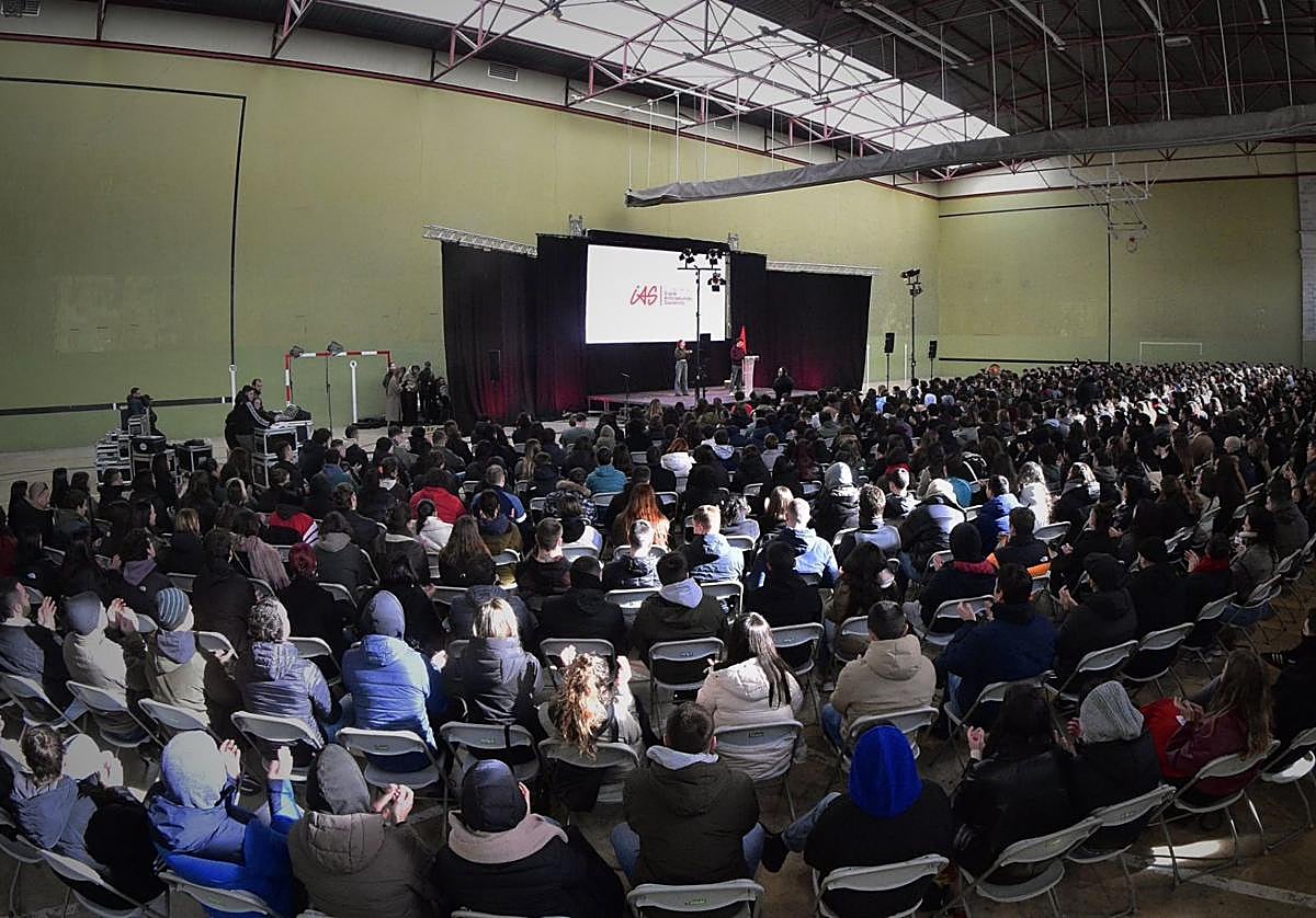 Acto de clausura del VIII Congreso de Ikasle Abertzaleak.