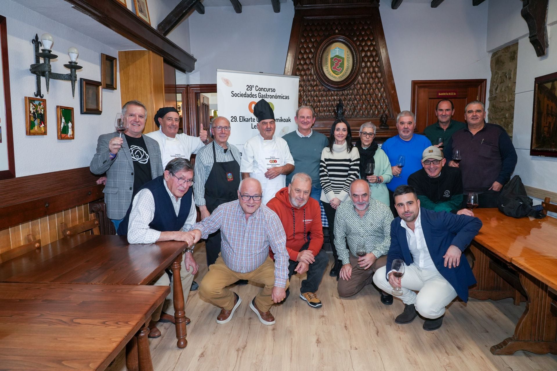 Así fue la cena en Zaldiaran