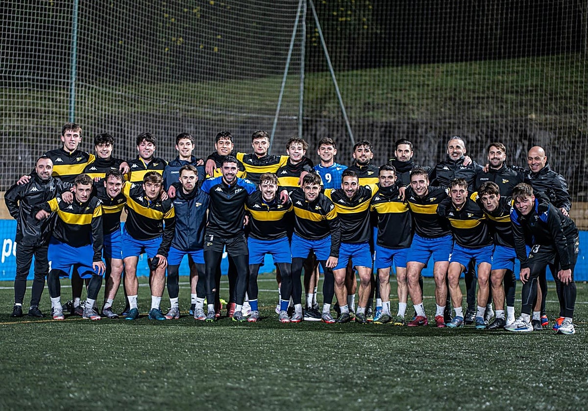 La plantilla del Portugalete espera con «ilusión» su partido ante el Deportivo Alavés.