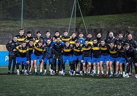 La plantilla del Portugalete espera con «ilusión» su partido ante el Deportivo Alavés.