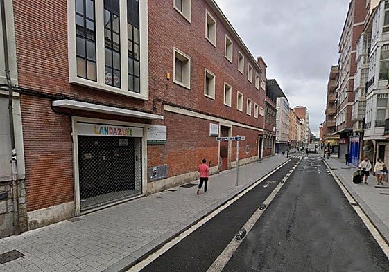 Tramo de Beato Tomás de Zumárraga que se solicita sea peatonalizado.