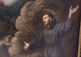 Detalle del cuadro de la estigmatización de San Francisco, una de las piezas más destacadas.