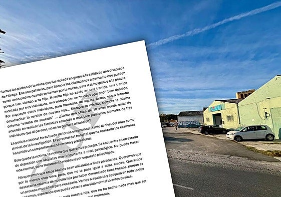 Carta de los padres de la víctima de la violación grupal en Málaga: «Nuestra hija cayó en una trampa»