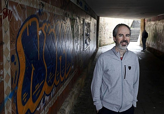 Elorriaga, fotografiado en Algorta.