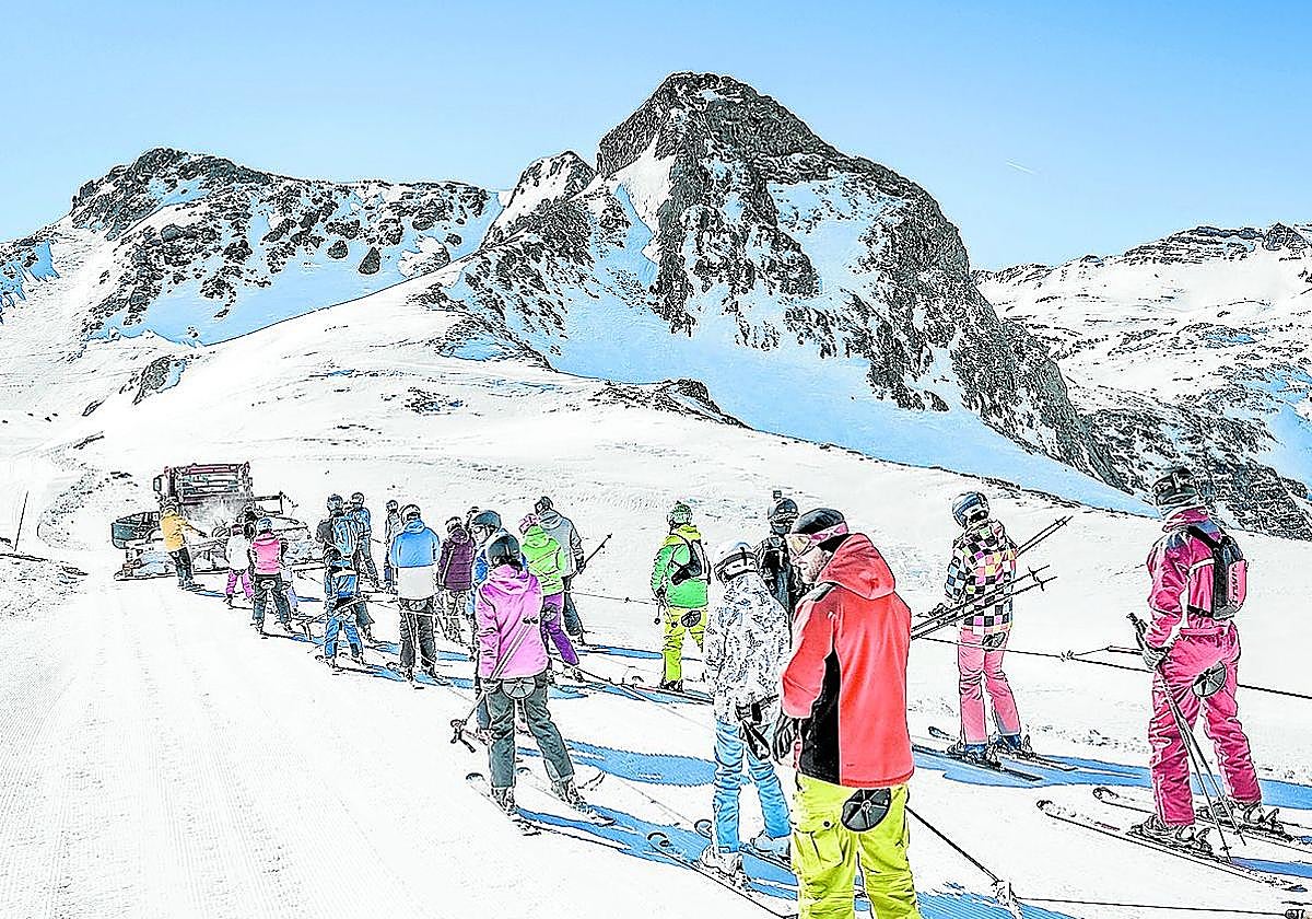 Preparativos en Formigal.