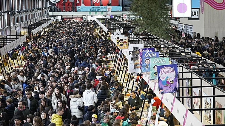 El recinto de Landako Gunea hasta la bandera.