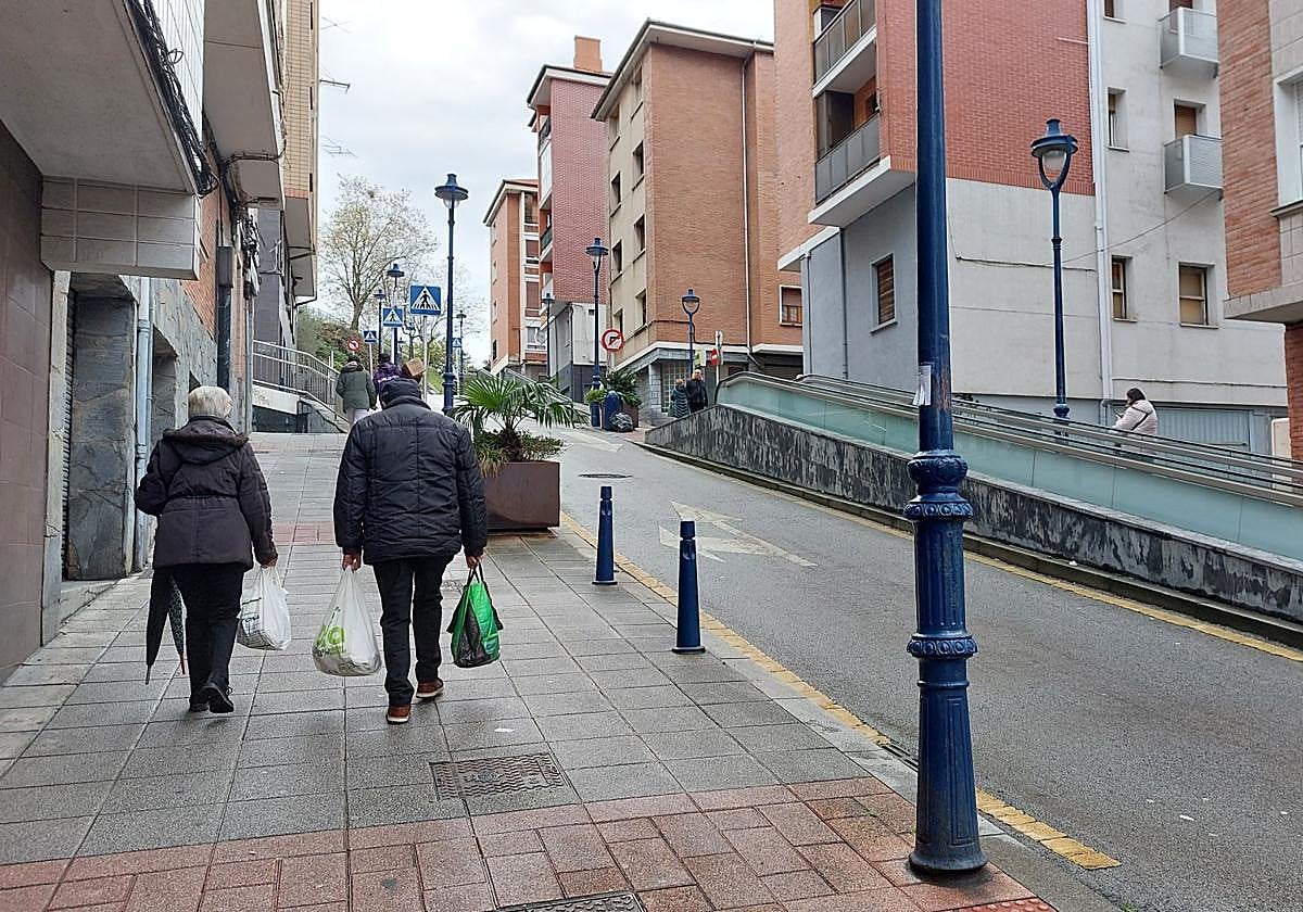 Magdalena y Luis Ramón suben con las compras a duras penas.