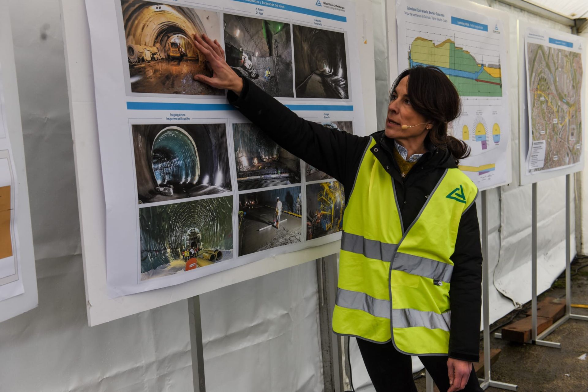 El mayor tanque de tormentas de Bizkaia, en imágenes