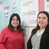 Zulaima García (psicóloga) y Joana Méndez (trabajadora social), fundadoras de Ehunbide.