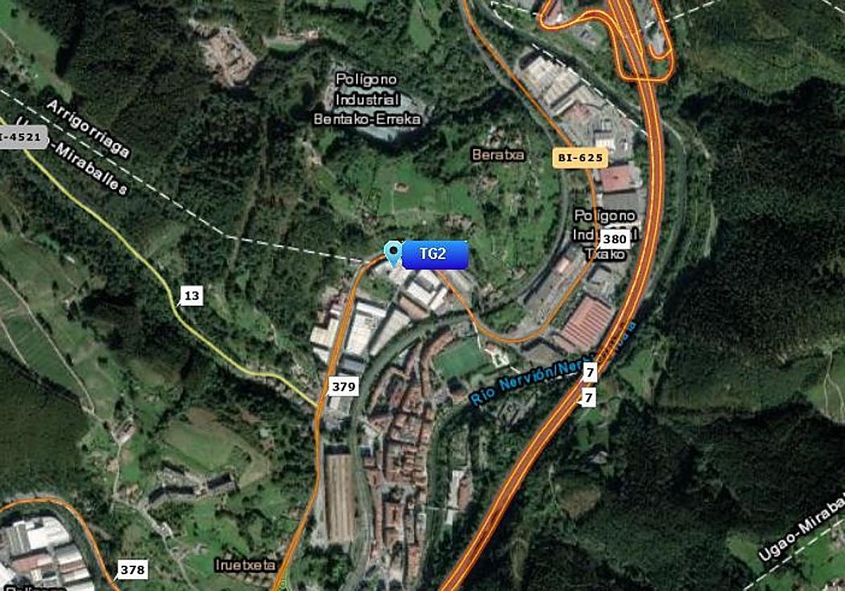 Un accidente en Ugao-Miraballes obliga a cortar la BI-625 durante una hora