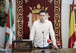 Jesús García, en su elección como alcalde.