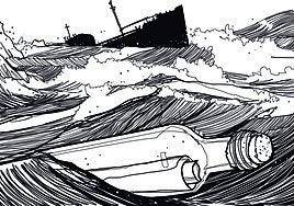 «Adiós, querida mía»: los dramáticos mensajes de despedida que metieron en una botella los náufragos vizcaínos del Rafael