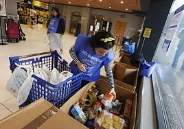 Imagen de archivo de la Gran Recogida del Banco de Alimentos de Bizkaia.