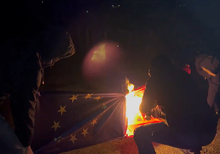 Ernai ha publicado un vídeo en el que se recoge el sabotaje.