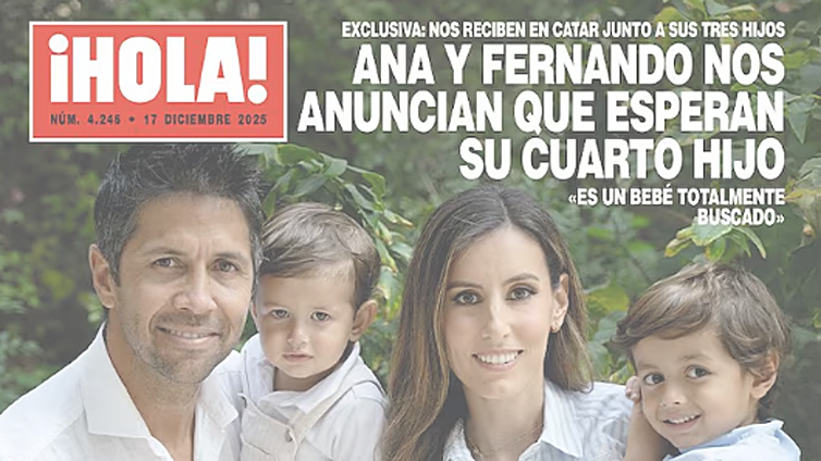 Ana Boyer y Fernando Verdasco anuncian que esperan su cuarto hijo