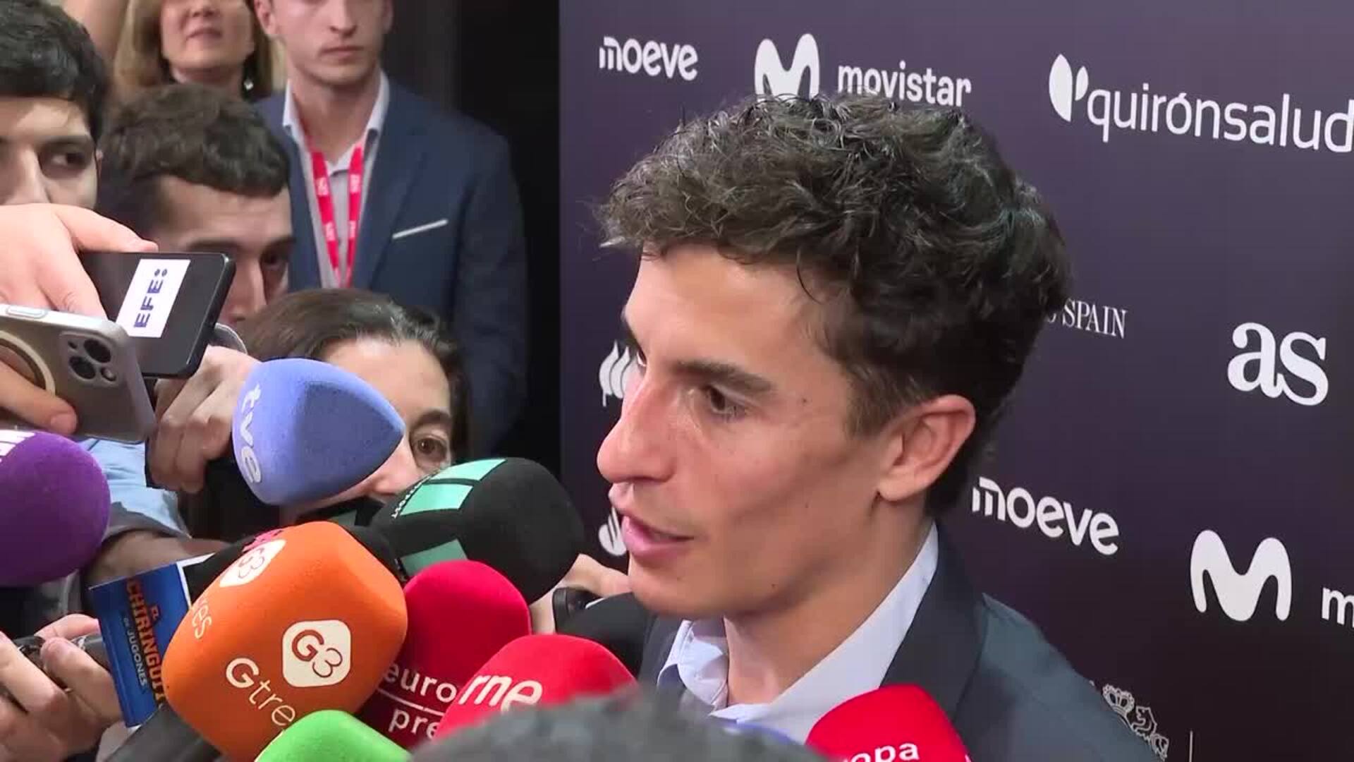 Marc Márquez afirma que su objetivo es "ir mejorando este invierno" en su lesión