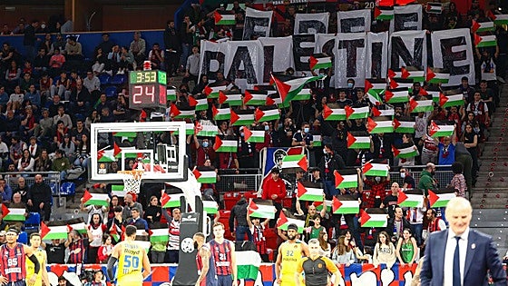 La plataforma propalestina BDS exige a la Diputación suspender los partidos del Hapoel y Maccabi en Vitoria