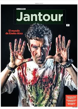 Eneko Atxa protagonizó la primera portada de Jantour el 31 de marzo de 2017.