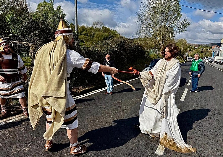 Latigazos en Arkotxa en el martirio de Cristo