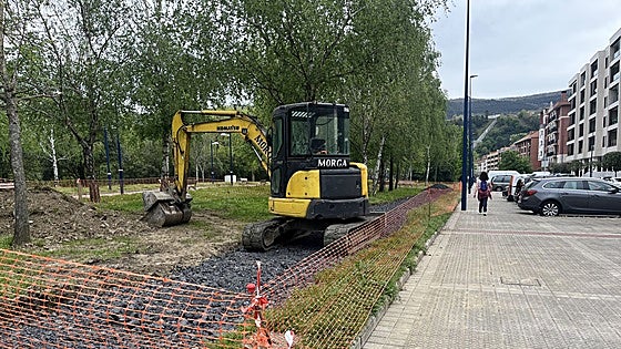 Vecinos de Etxebarri denuncian la tala de árboles por las obras del bidegorri
