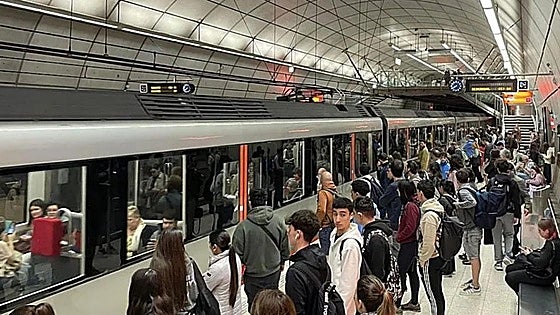 Solucionada la avería que ha ocasionado retrasos en el metro