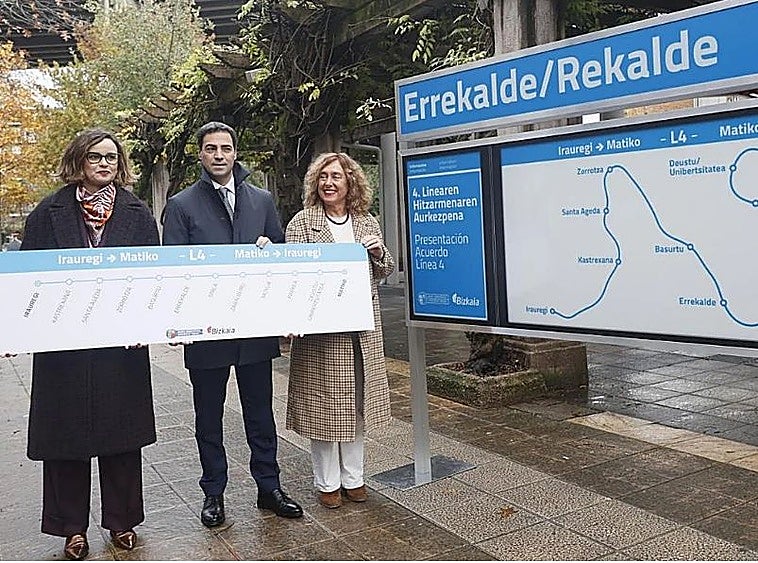 El Gobierno vasco ratifica el pacto que firmará con Diputación para la Línea 4, con una inversión de 412 millones