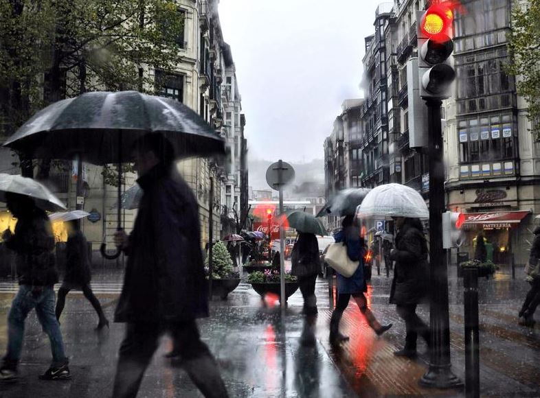 Fuertes lluvias, tormentas e incluso granizo; un aviso amarillo pone esta tarde en alerta a Bizkaia