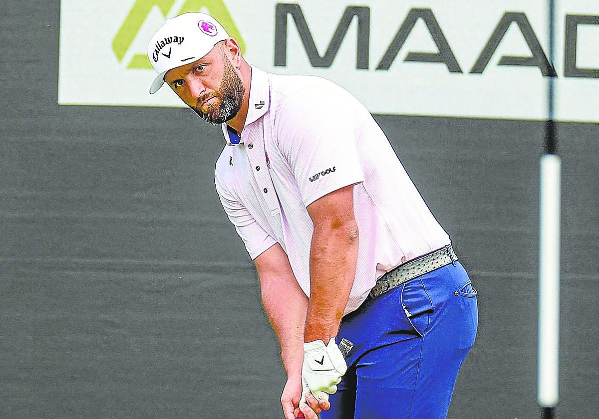 Rahm firma el primer albatros de su carrera y las cámaras no lo recogen en un mal día antes del PGA Championship