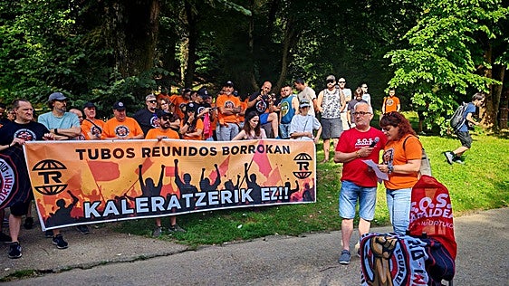 LAB y ESK hablan de «seguimiento mayoritario» en la primera huelga de Tubos Reunidos en dos semanas