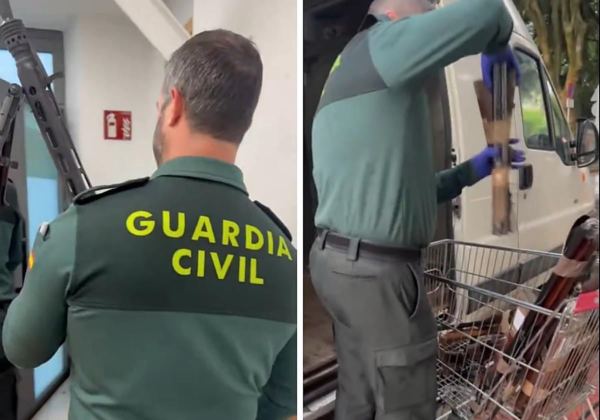 La Guardia Civil de Bizkaia destruye más de 1.700 armas recogidas en el último año