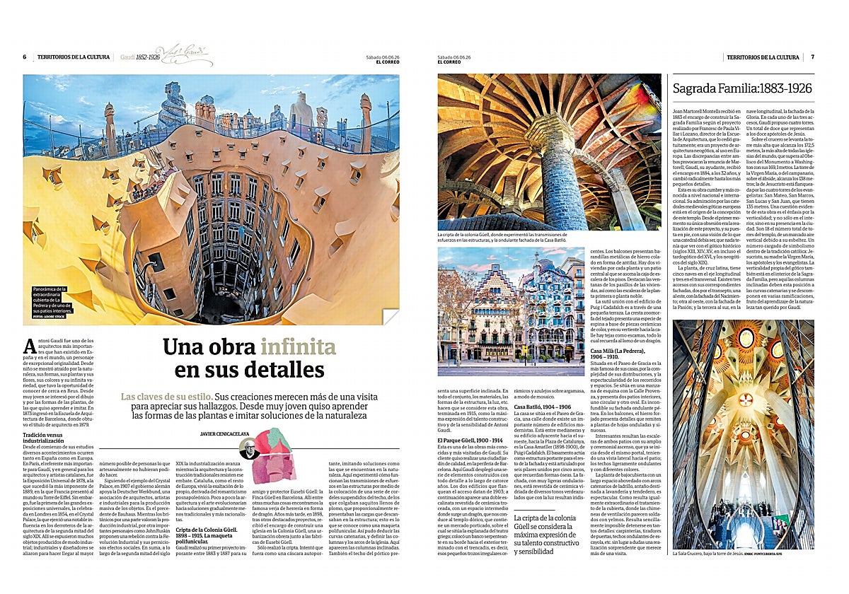 Territorios retrata a Gaudí en el centenario de su muerte
