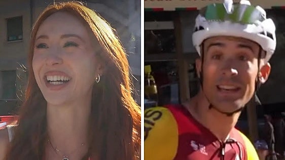 La vacilada de un ciclista a Erola Jons en La Vuelta