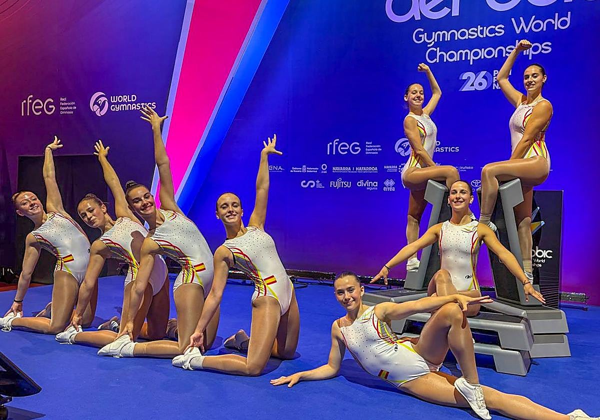 Las gimnastas del Biribildu.
