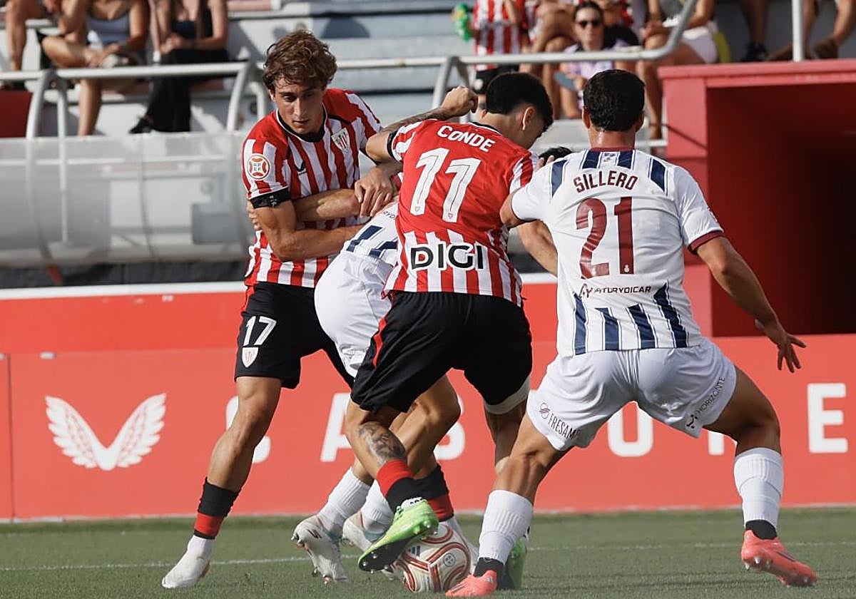Un lance del partido.