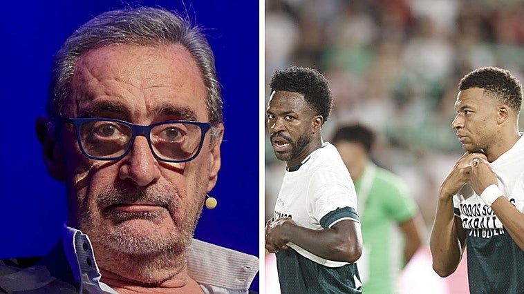 Carlos Herrera, contra Vinicius, Mbappé y Konaté por la camiseta de Ceuta: «Majaderos, cretinos, bobos...»