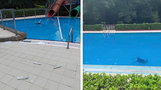 Elorrio y Atxondo condenan los actos vandálicos sufridos en sus piscinas municipales